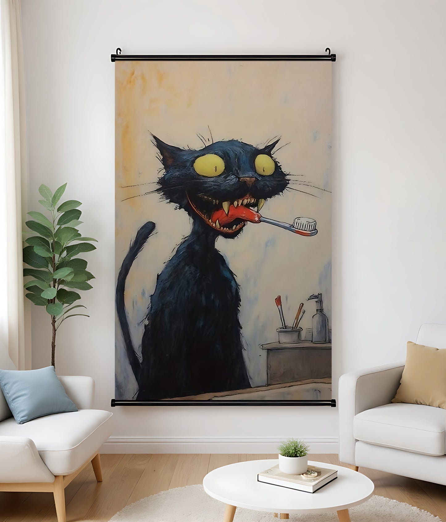 H031 Oil Canvas Scroll Painting – Classic Artwork for Living Spaces| Wallcow