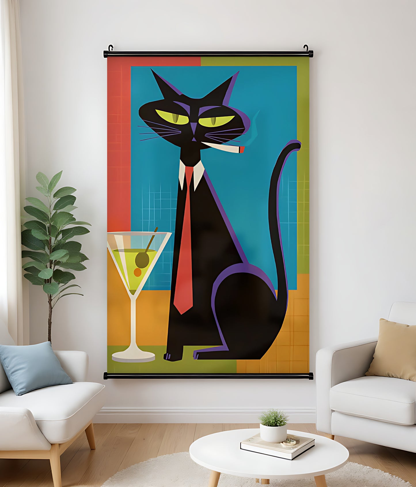 H030 Oil Canvas Scroll Painting – Classic Artwork for Living Spaces| Wallcow