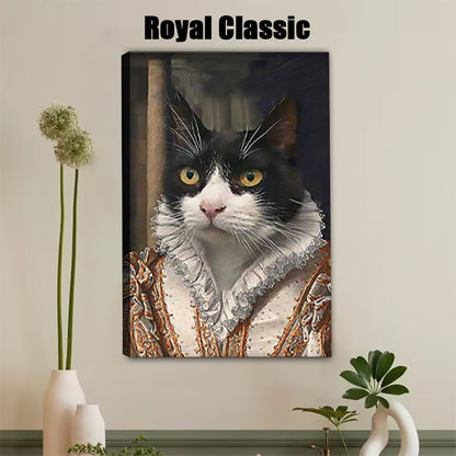 Custom Royal Court Pet Portrait – Make Your Cat Look Like Royalty