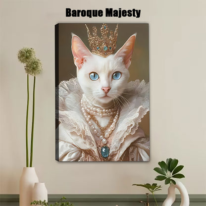 Custom Royal Court Pet Portrait – Make Your Cat Look Like Royalty
