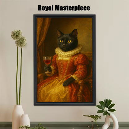 Custom Royal Court Pet Portrait – Make Your Cat Look Like Royalty