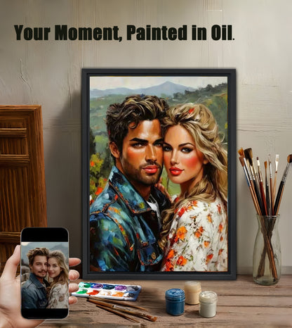 Luxury Custom Oil Painting from Photo - Hand-Painted Canvas Art