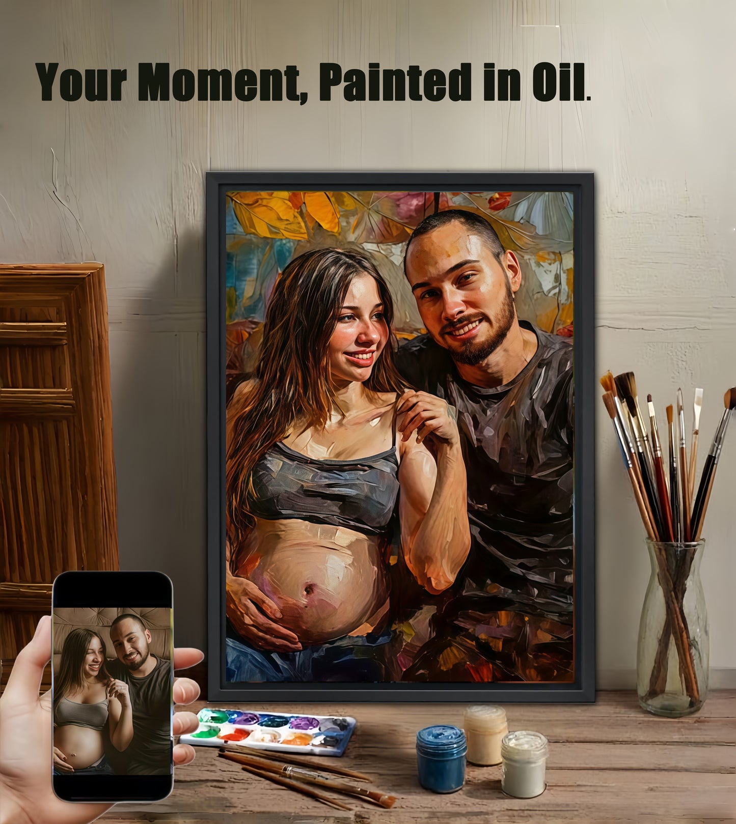 Luxury Custom Oil Painting from Photo - Hand-Painted Canvas Art