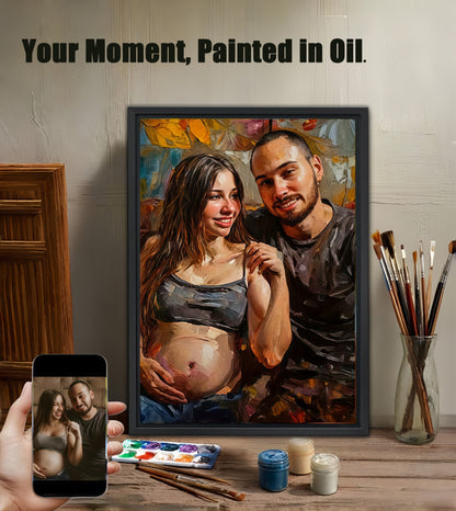Luxury Custom Oil Painting from Photo - Hand-Painted Canvas Art