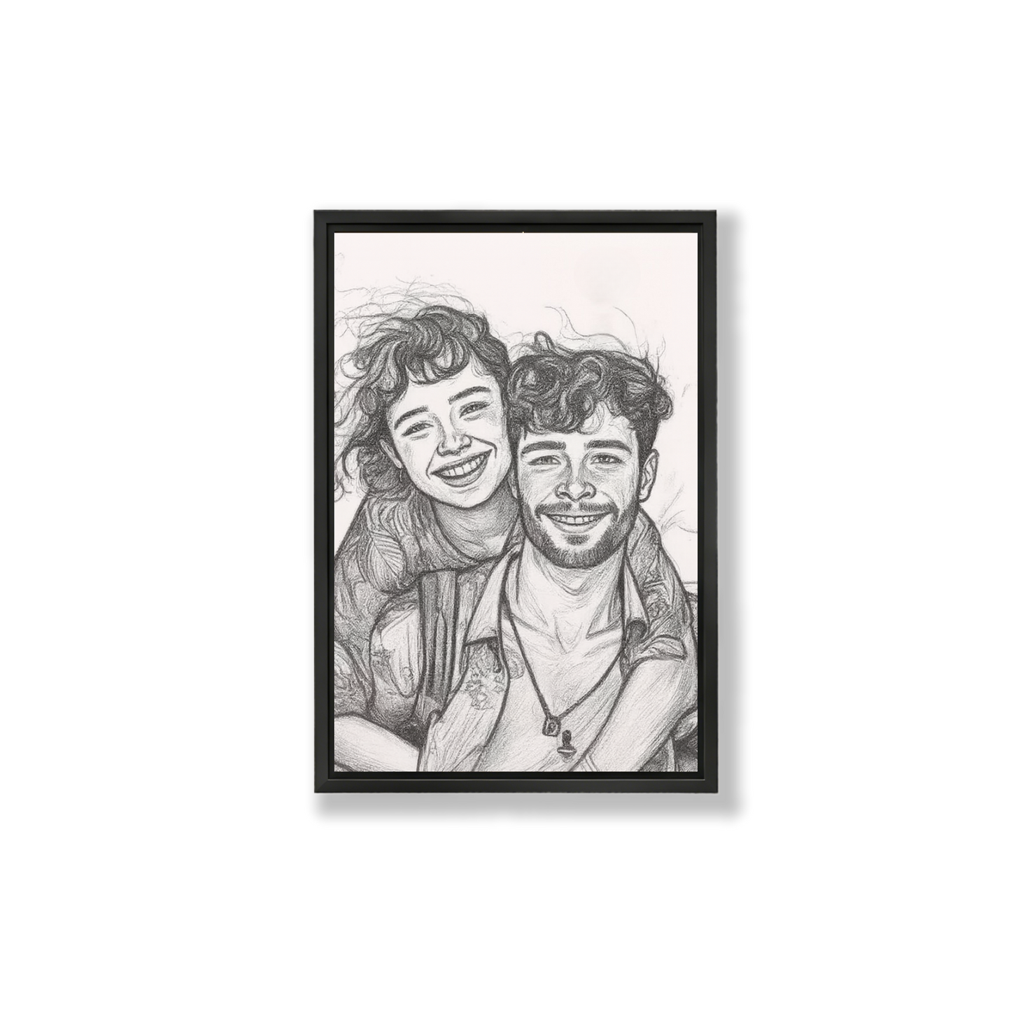 Personalized Black and White Sketch Portrait – A Meaningful Gift from Photo