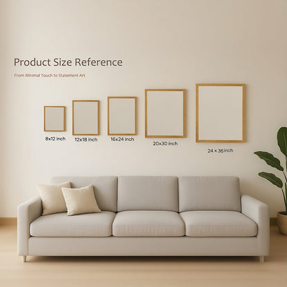 W035 Natural Wood Canvas – High-Quality Abstract Art | Perfect for Living Room & Office